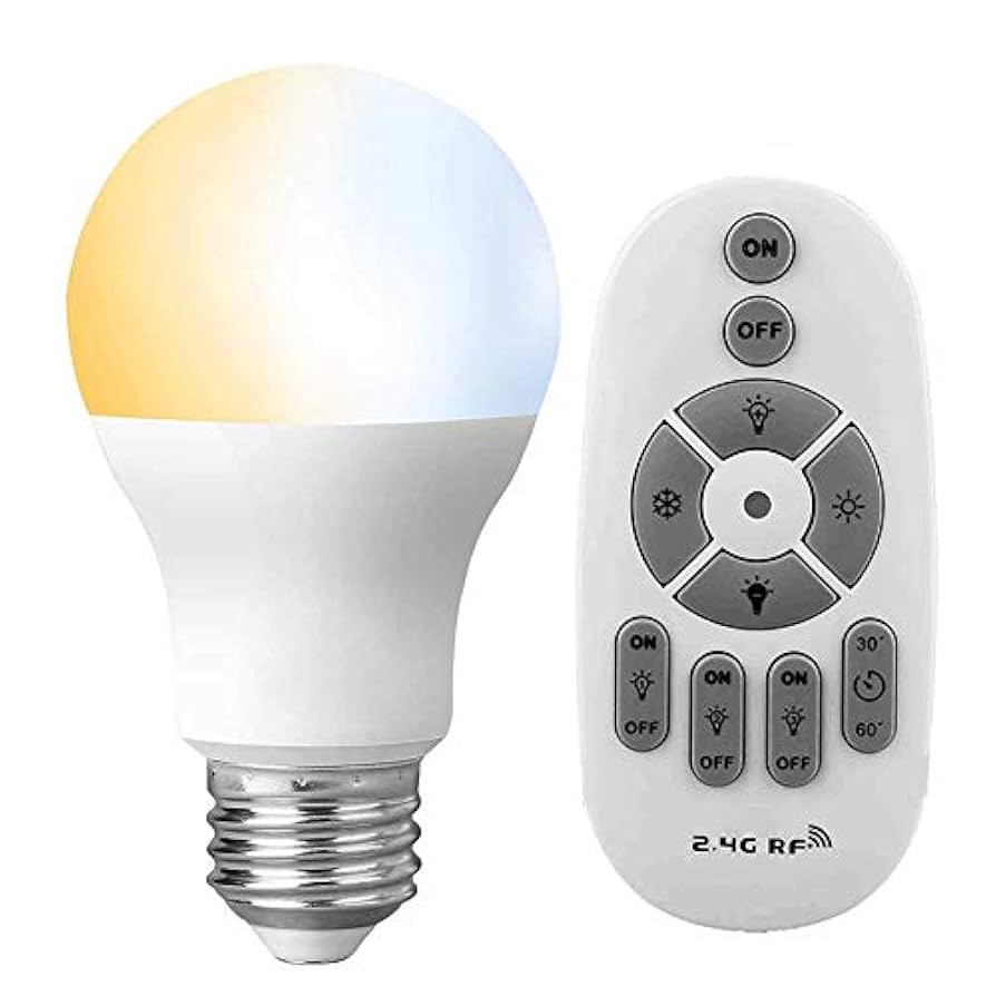 E26 LED電球 60W相当 6個セット 【色温度変更可】 Amazon | LED電球 60W形相当 調光 調色 リモコン付き E26口金 6W